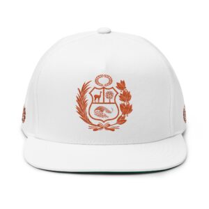 Gorra Plana con Escudo Bordado