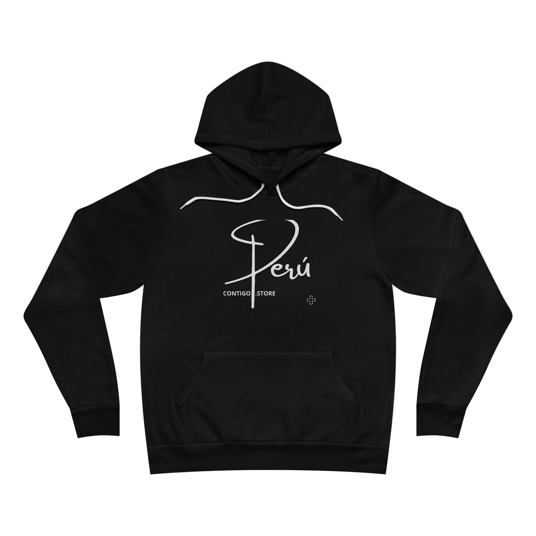 Perú Script Logo Hoodie | Peru Typography Pullover - Imagen 3
