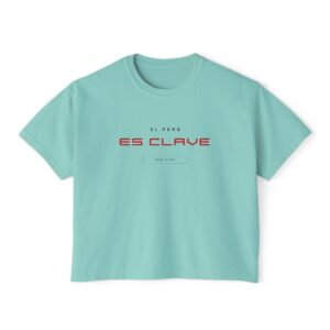 Peru es Clave Boxy Tee | Camiseta Peru Es Clave | Playera de Orgullo Peruano | Streetwear Minimalista Boxy Fit | Regalo Cultural Peruano