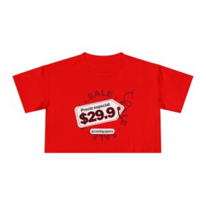 Crop Top 29.90 con Etiqueta de Oferta | Camiseta Gráfica Vintage