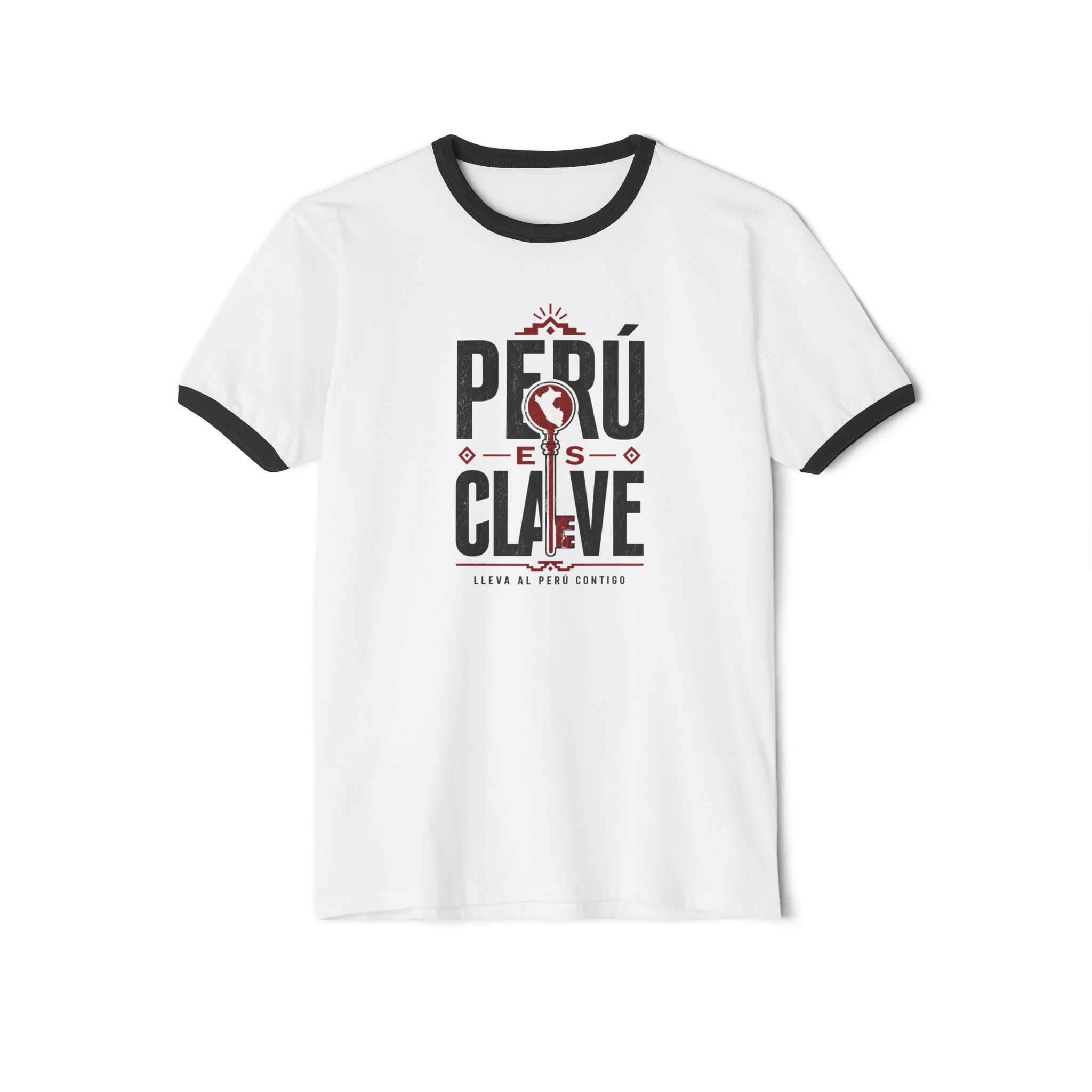 Camiseta Ringer Perú es Clave – Diseño Peruano de Estilo Retro - Imagen 9
