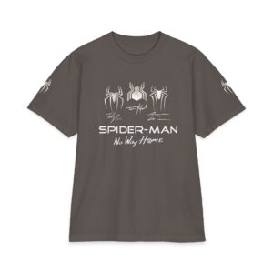 Camiseta Oversize con Gráfico de Araña – Polo de Algodón Pesado con Estampado Frontal y Trasero