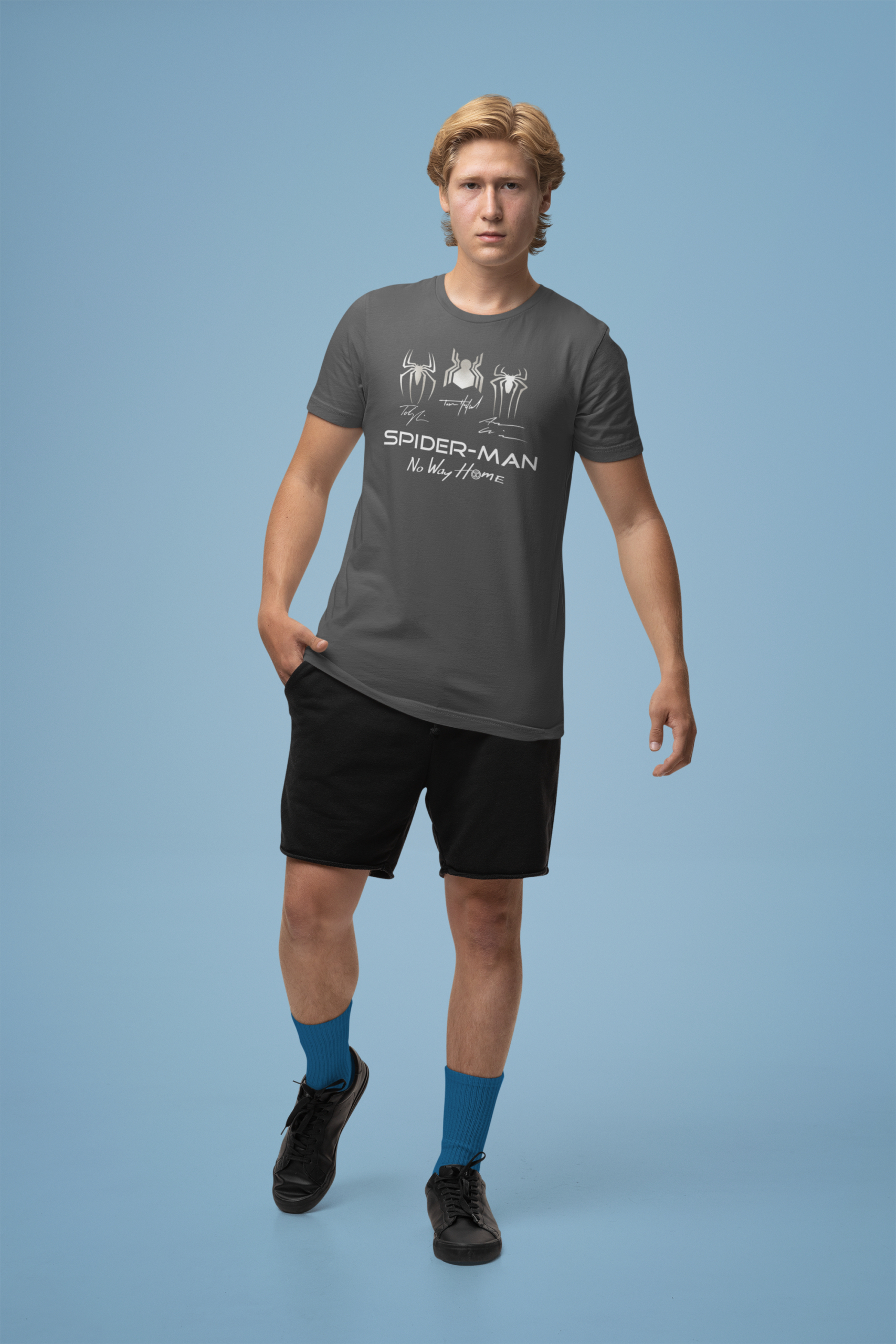 Camiseta Oversize con Gráfico de Araña – Polo de Algodón Pesado con Estampado Frontal y Trasero - Imagen 4