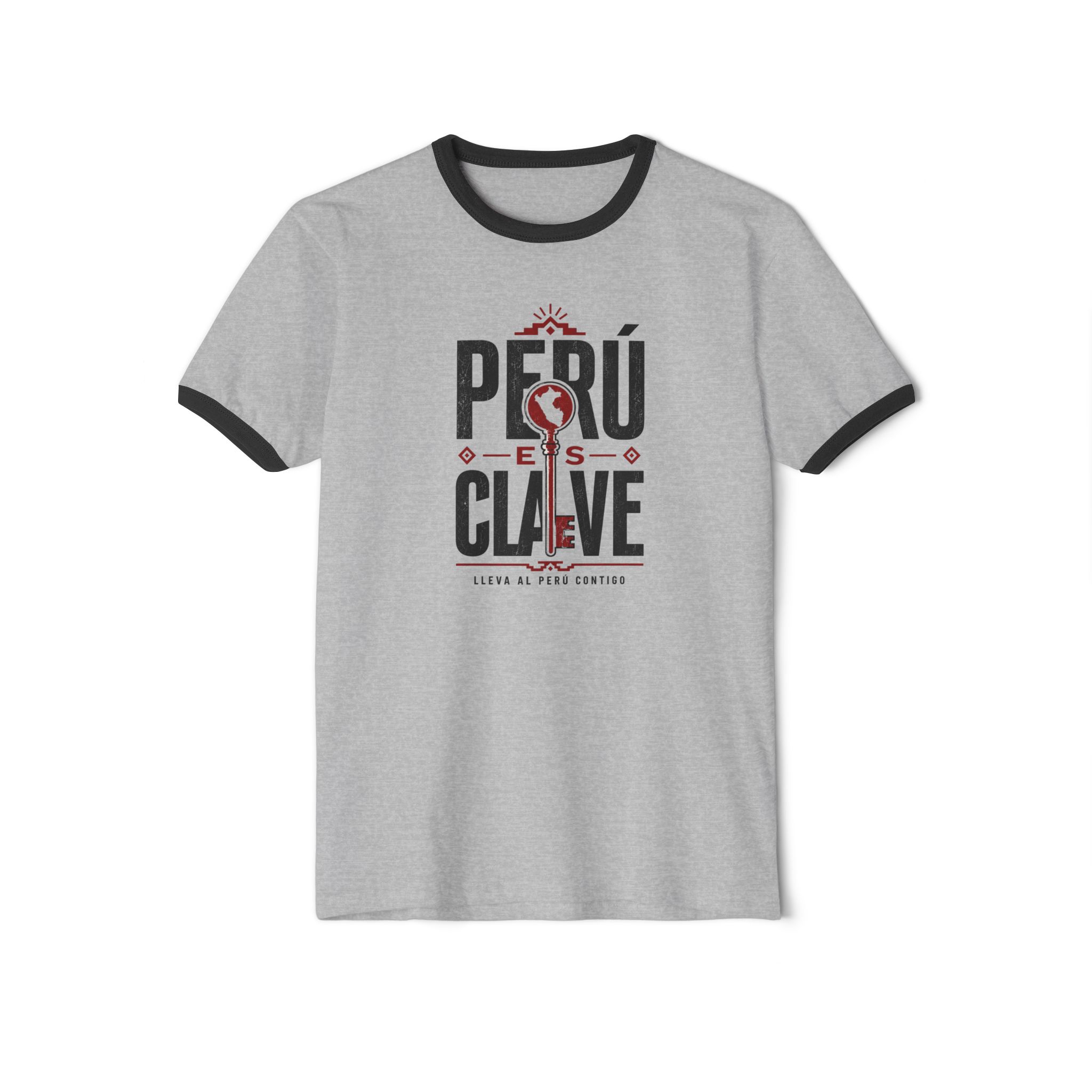 Camiseta Ringer Perú es Clave – Diseño Peruano de Estilo Retro - Imagen 10